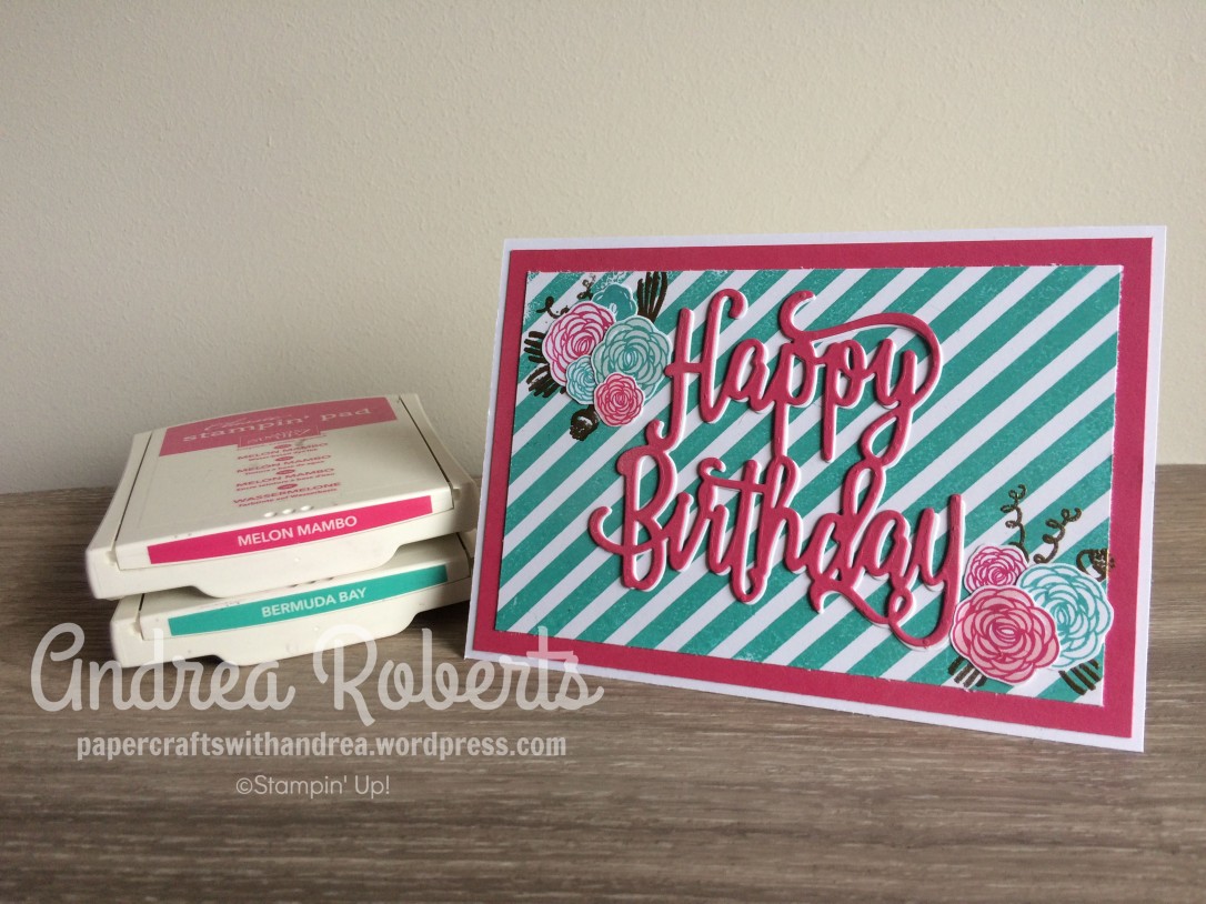 Papercrafts with Andrea, AWHT Fav Colour Combo Blog hop, Stampin' Up! Australia